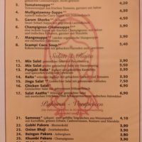 Menu 1. at Aastha in Berlin