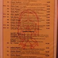 Menu 2. at Aastha in Berlin