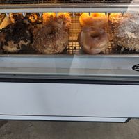 Bottom row all vegan at Onus Donuts in Santa Barbara