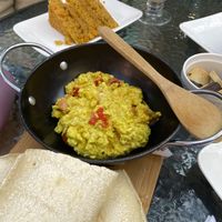 Paila con jamón y salchicha   at CactusBerry in Santiago