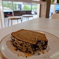 Vegan hazelnut loaf chocolate cake 😋 #Veganuary at Cacao & Love in Bangkok