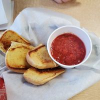 Garlic bread at Preference in Anchorage