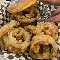 Vegan onion rings! at Preference in Anchorage