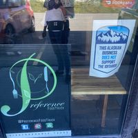 Vegan for the animals!  at Preference in Anchorage