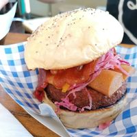 Berlin disco burger at The Tanners Arms in Newcastle Upon Tyne