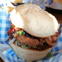 Frickin burger at The Tanners Arms in Newcastle Upon Tyne