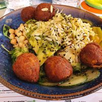 Vegan power bowl at Restaurant Aal Eechternoach in Echternach