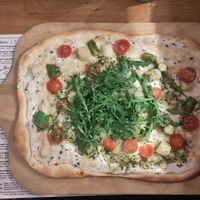 Vegan flamkuchen at Restaurant Aal Eechternoach in Echternach