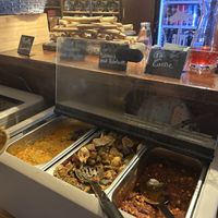 Warm selection of the brunch   at Restaurant Aal Eechternoach in Echternach