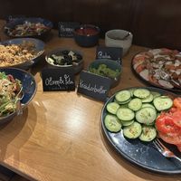 Cold savory selection of the brunch  at Restaurant Aal Eechternoach in Echternach