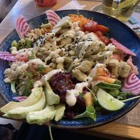Caesar salad with planted chicken  at Restaurant Aal Eechternoach in Echternach