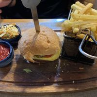 Burger (vegan of course )  at Restaurant Aal Eechternoach in Echternach