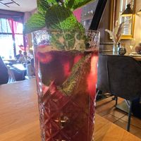 Mocktail raspberry (very sweet) at Restaurant Aal Eechternoach in Echternach