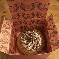 Coffee and cream donut  at Brammibal's Donuts - Friedrichshain in Berlin