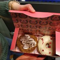 Tiramisu and strawberry/white choc at Brammibal's Donuts - Friedrichshain in Berlin