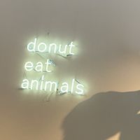 Do not eat animals… ever! 🙏💚  at Brammibal's Donuts - Friedrichshain in Berlin