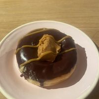 Chocolate peanut butter fudge  at Brammibal's Donuts - Friedrichshain in Berlin