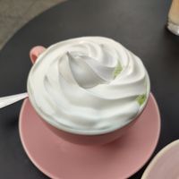 Matcha with oat whipped cream at Brammibal's Donuts - Friedrichshain in Berlin