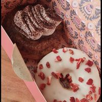 Tiramisu and Strawberry Donuts at Brammibal's Donuts - Friedrichshain in Berlin