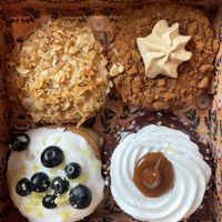 Bienenstich, Apple Biscoff, Blueberry Lemon Cream Cheese, Maxi King  at Brammibal's Donuts - Friedrichshain in Berlin