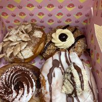 Crispy Cinamon, Frankfurter Kranz, Tiramisu, cookie Dough at Brammibal's Donuts - Friedrichshain in Berlin