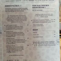 Menu at Africa Coffee & Tea in Hong Kong Island