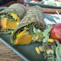 Pumpkin veggie rolex at Africa Coffee & Tea in Hong Kong Island