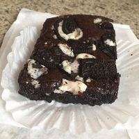 Vegan Oreo brownie  at The Underground Bakery in Dennis