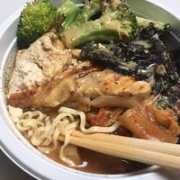 Vegan ramen  at The Underground Bakery in Dennis