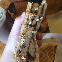 vegan seitan ";cheesesteak"; at The Underground Bakery in Dennis