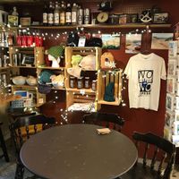 Seating at The Underground Bakery in Dennis