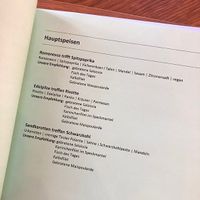 Menu / vegan labeled   at Ochsen am Bihlplatz in Stuttgart