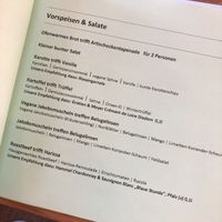 Starters / vegan labeled   at Ochsen am Bihlplatz in Stuttgart