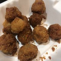 Popcorn chicken  at Jatuhcintah Vegan Burger in Jakarta