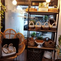 Rattan baskets at Sinlessbreak in Jakarta