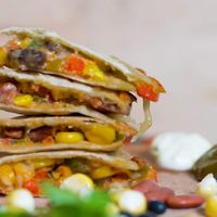 Vegetarian quesadillas at Mexican Choice  in Da Nang