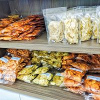 Local vegan snacks at Ariya Maitreya Restaurant 彌勒佛素食館 in Batam