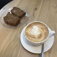 Bananabread and cappoatino  at Oats Day Long in Ghent