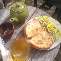 Grilled sandwich vegan at Terpager & Co in Ribe