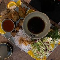 Very large plate with a mix of starters for a reasonable price!  at Maison Viet in Leipzig