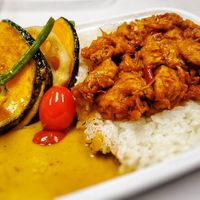 Vegan 🐔 curry, with added vegetables at Mr Japanese Curry in Vancouver