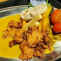 "Chickn" curry with veggies at Mr Japanese Curry in Vancouver