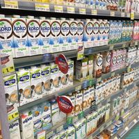 Plantbased milk at Alphamega Paphos in Paphos