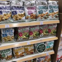 Bunch of vegan chips at Holland & Barrett in Paphos