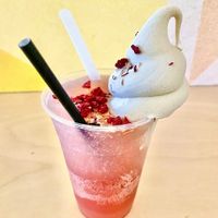 Kombucha float  at Iconoglace in Montreal