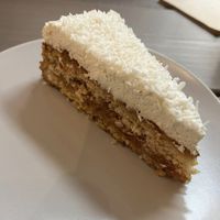 Coconut caramel cake at Kozy Eats  in Riga