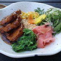 Vegan asia bowl at Kozy Eats  in Riga