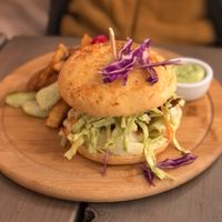 Burger  at Kozy Eats  in Riga