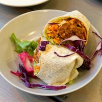 BBQ Jackfruit wrap at Kozy Eats  in Riga