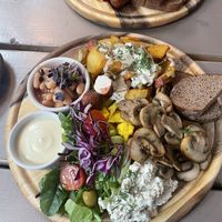 Breakfast with mushrooms    at Kozy Eats  in Riga